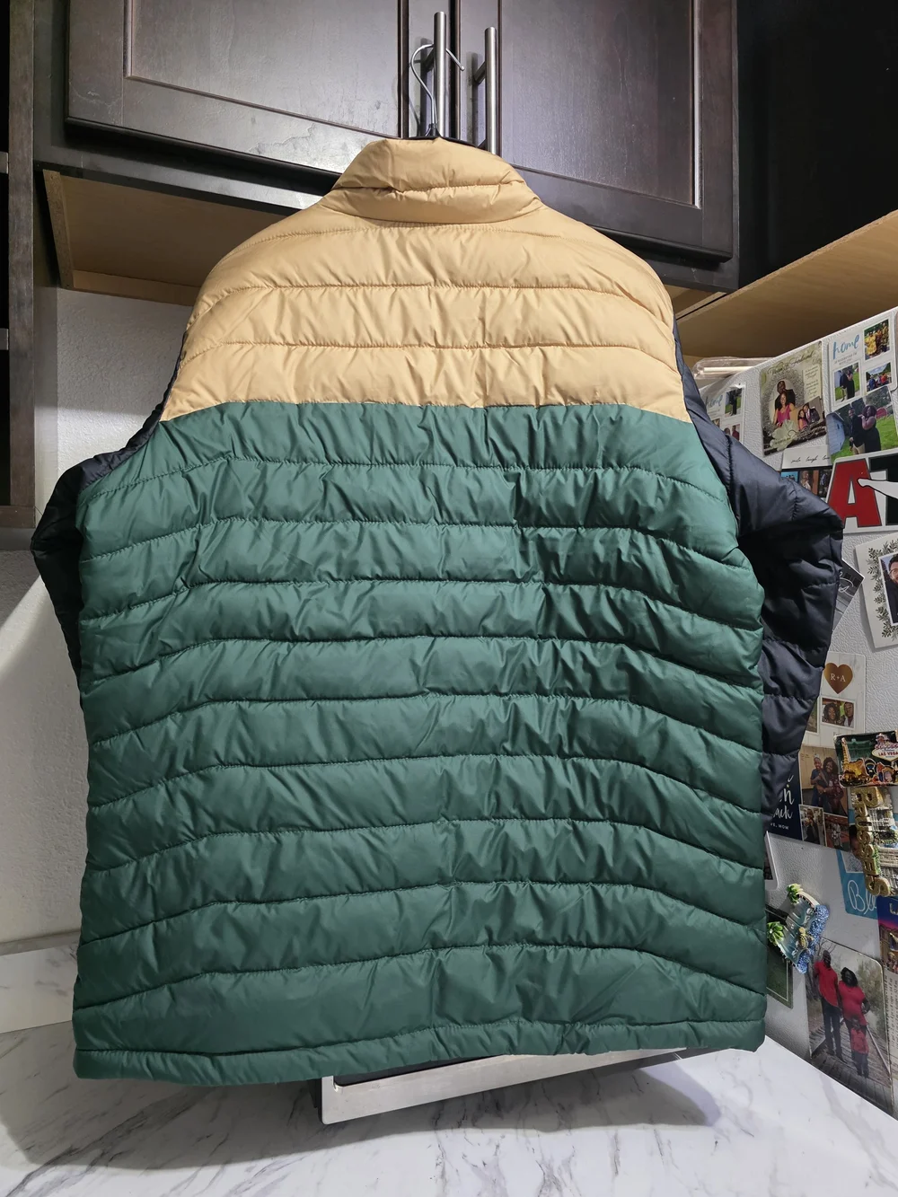 Columbia Men's Colorblock Insulated Jacket - Tan/Green/Black Men Large